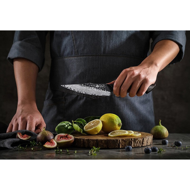 Damasko plieno peilis Kamazak Utility Knife, KZ48KN, 14 cm