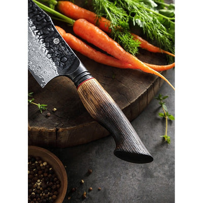 Damasko plieno peilis Kamazaki Chef Knife, KZ50KN, 22 cm