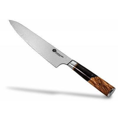 Нож из дамасской стали Kamazaki Chef KZI104KN, 20 см