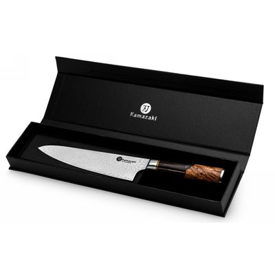 Нож из дамасской стали Kamazaki Chef KZI104KN, 20 см