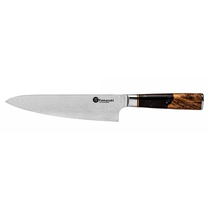 Нож из дамасской стали Kamazaki Chef KZI104KN, 20 см