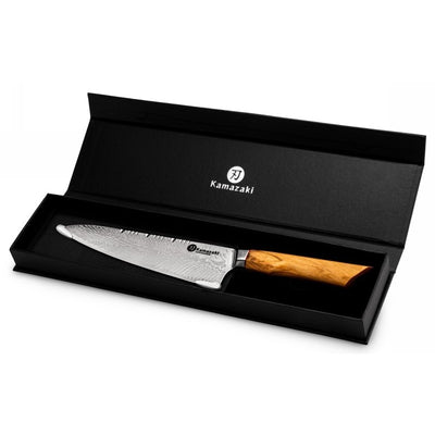 Нож из дамасской стали Kamazaki Chef KZI301KN, 20 см