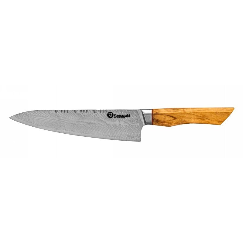 Нож из дамасской стали Kamazaki Chef KZI301KN, 20 см