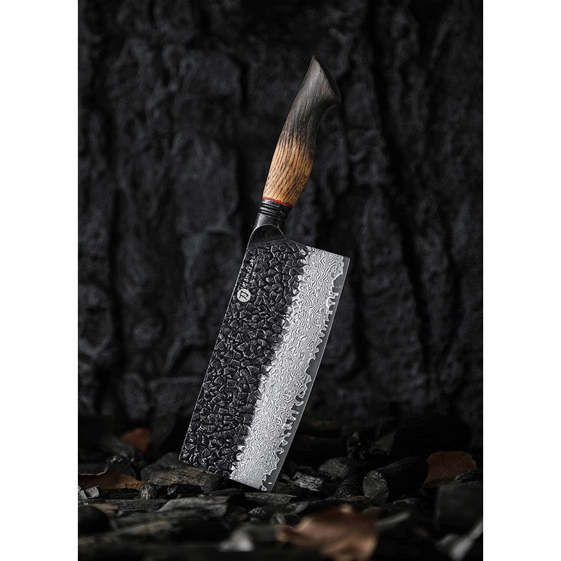 Damasko plieno peilis Kamazaki Cleaver Knife, KZ51KN, 18 cm