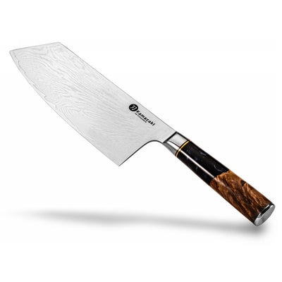 Нож из дамасской стали Kamazaki Cleaver KZI103KN, 19 см