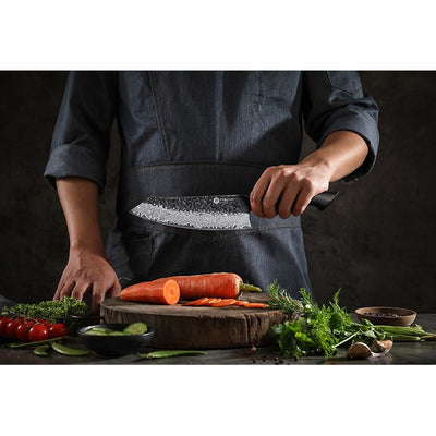 Damasko plieno peilis Kamazaki Santoku Knife, KZ49KN, 19 cm