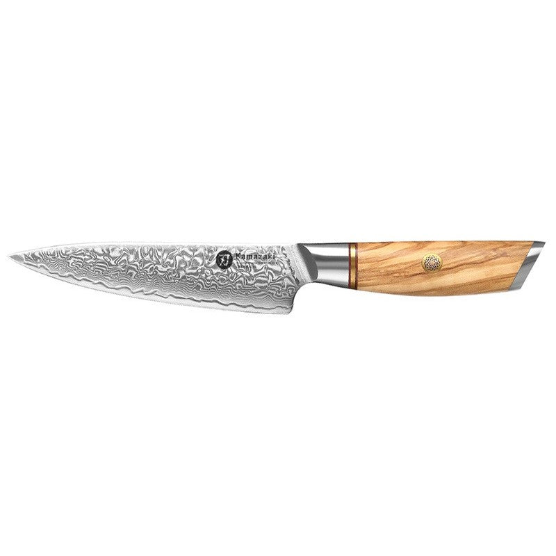 Damasko plieno peilis Kamazaki Utility Knife KZ39KN, 13 cm