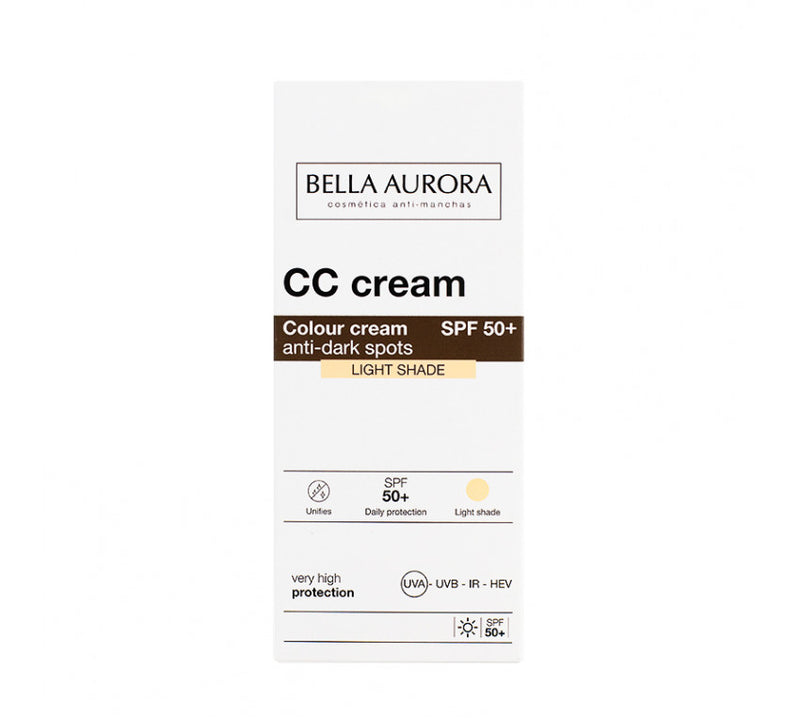 Bella Aurora Anti-Dark Spot CC Cream SPF 50 CC Kremas su atspalviu 30ml