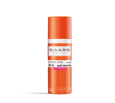Bella Aurora Anti-Dark Spots Gel-Cream Sunscreen SPF50+ Normal-Dry Skin Apsauga nuo saulės normaliai-sausai odai 50ml