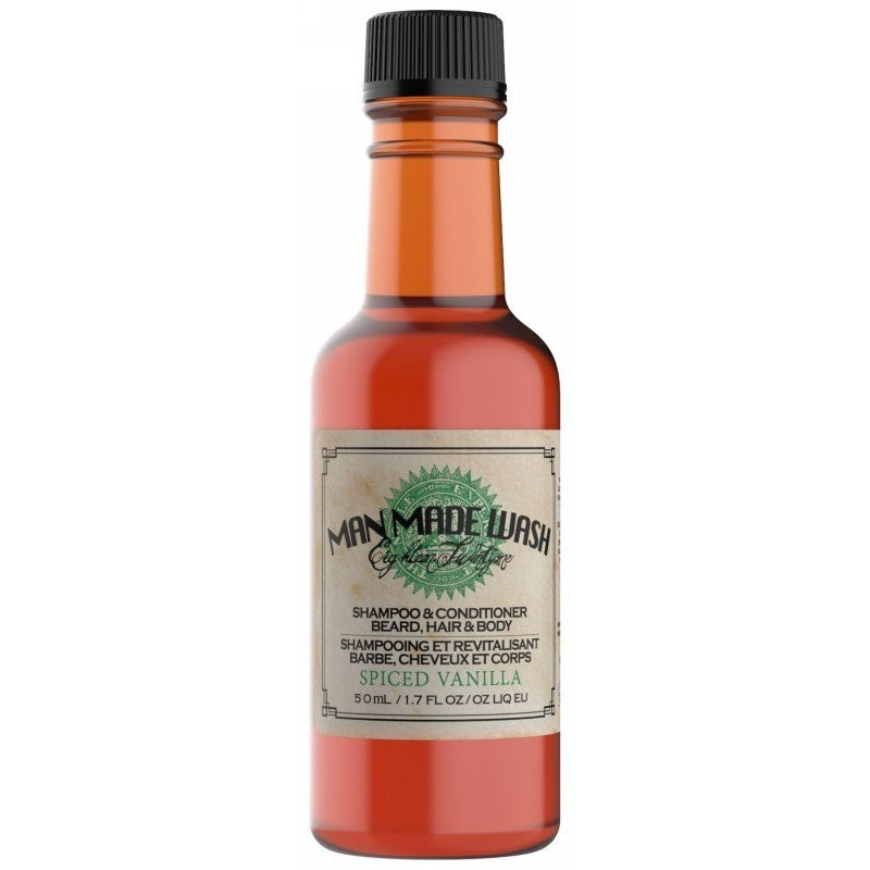 Daugiafunkcė priemonė vyrams 3 in 1: stiprinamasis šampūnas, kondicionierius ir kūno prausiklis viename 18.21 Man Made Wash Spiced Vanilla WSH2SVN, 50 ml