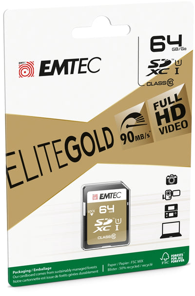 Emtec SD 64GB UHS-I U1 EliteGold