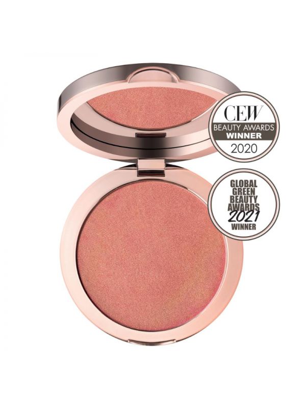 delilah PURE LIGHT ILLUMINATING POWDER сияющая прессованная пудра, 9,9 г + масло семян конопли в подарок