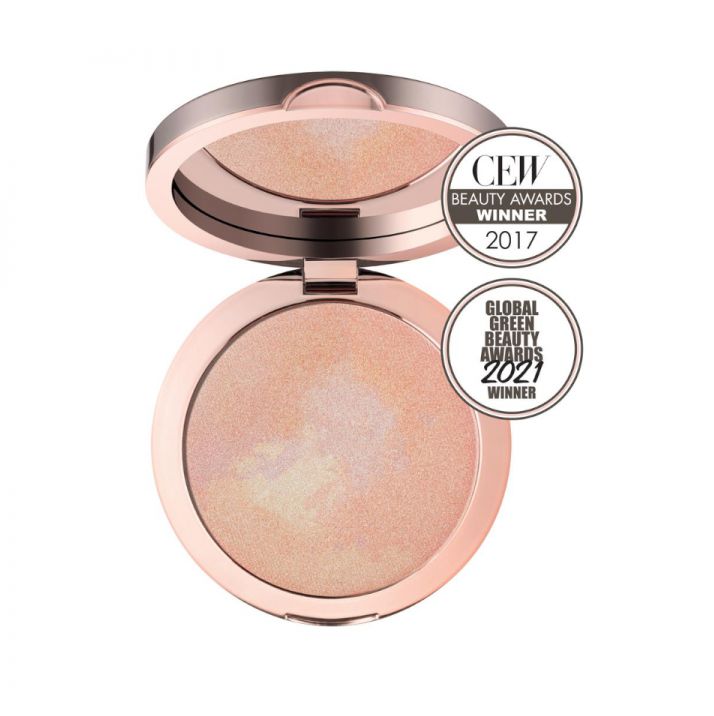 delilah PURE LIGHT ILLUMINATING POWDER сияющая прессованная пудра, 9,9 г + масло семян конопли в подарок