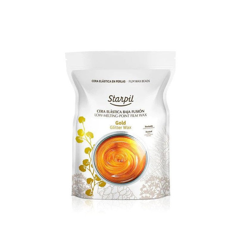 Depiliacinis vaškas granulėmis Starpil Glitter Wax Gold Doypack Pearls STR3010285001, 1 kg