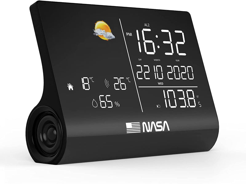 Nasa WSP1300 Black Weather Station/Speaker BT