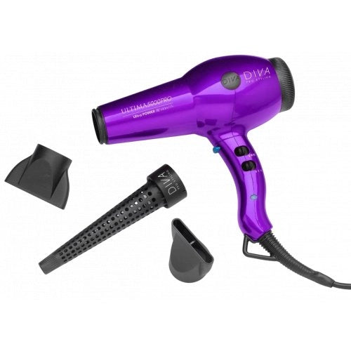 Diva Pro Styling Ultima 5000 Pro Hair Dryer plaukų džiovintuvas Purple
