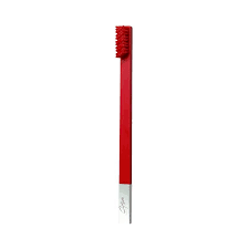 Apriori Slim Carmine Red Silver Toothbrush (Medium)