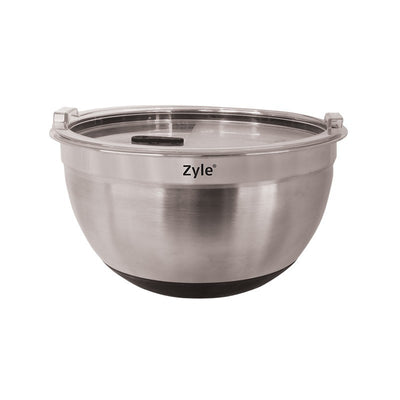 Набор мисок Zyle ZY193MMB, нержавеющая сталь, с крышками, 3 шт.