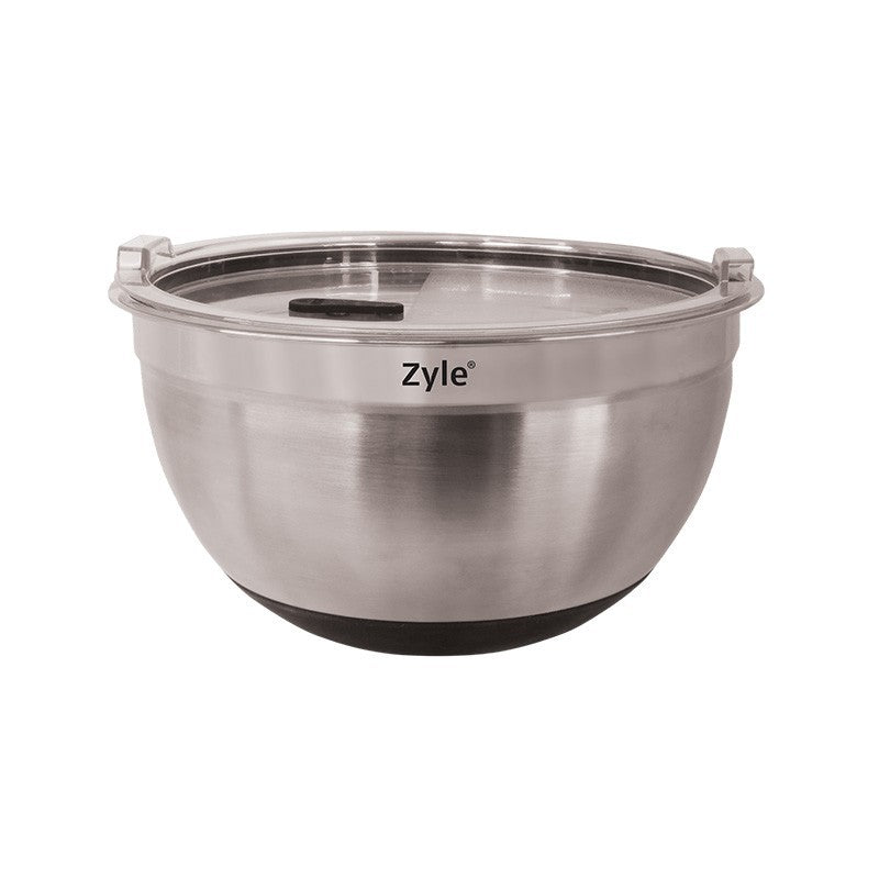 Набор мисок Zyle ZY193MMB, нержавеющая сталь, с крышками, 3 шт.