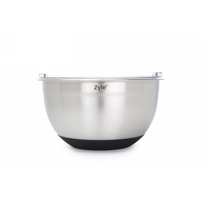 Набор мисок Zyle ZY193MMB, нержавеющая сталь, с крышками, 3 шт.