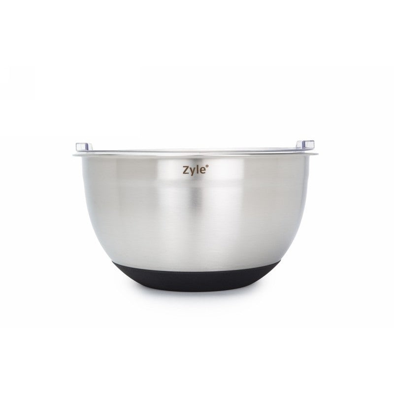Набор мисок Zyle ZY193MMB, нержавеющая сталь, с крышками, 3 шт.
