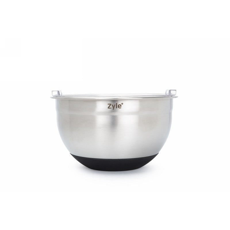 Набор мисок Zyle ZY193MMB, нержавеющая сталь, с крышками, 3 шт.