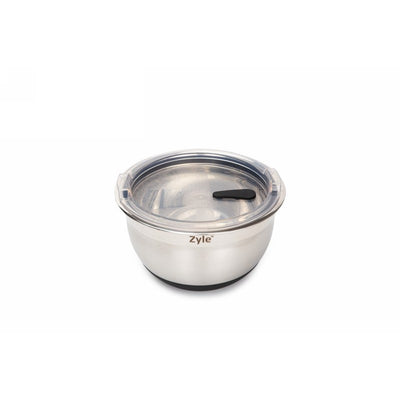 Набор мисок Zyle ZY193SMB, нержавеющая сталь, с крышками, 3 шт.