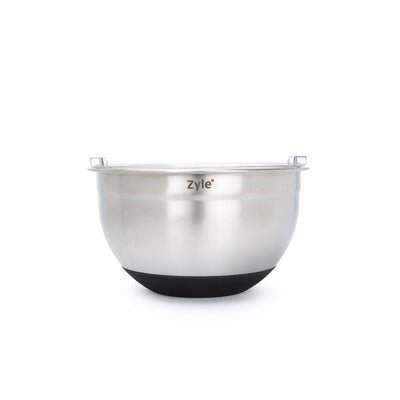 Набор мисок Zyle ZY193SMB, нержавеющая сталь, с крышками, 3 шт.