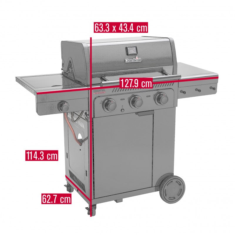 Dujinis grilis Char-Broil Essential 3G