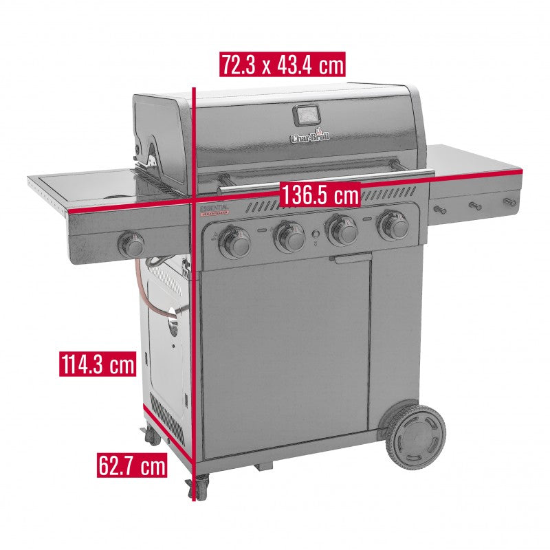 Dujinis grilis Char-Broil Essential 4G