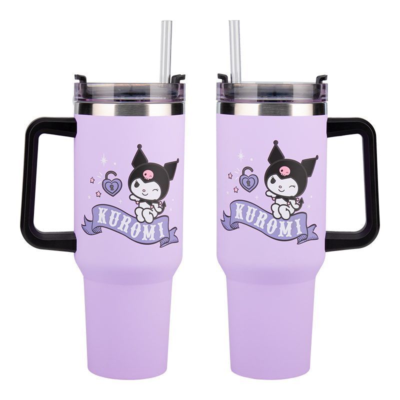 Paladone Kuromi 900ml Insulated Cup and Straw