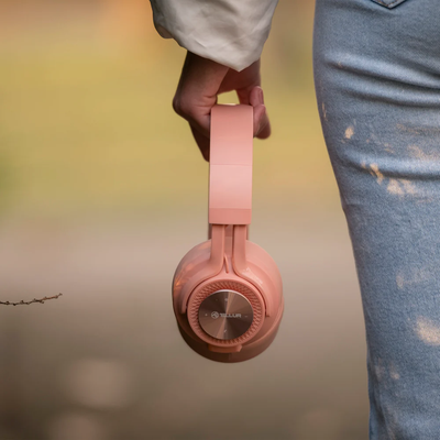 Tellur Feel Bluetooth Over-Ear Headphones Pink