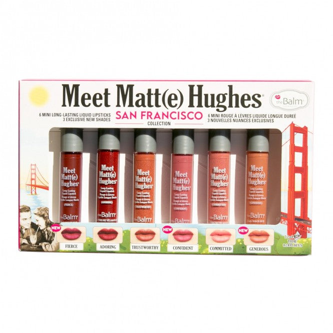 theBalm Meet Matte Hughes Mini Kit-SF Collection Lūpų dažų rinkinys