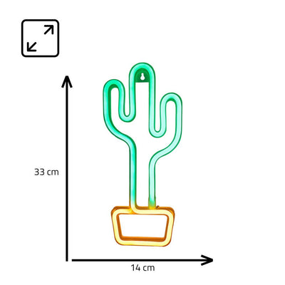 Manta SNL07GNT Style Neon Lights CACTUS Green/Yellow
