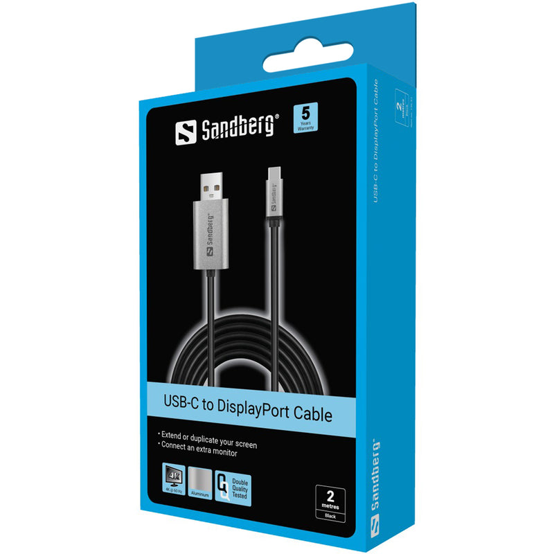 Sandberg 136-51 Кабель USB-C — DisplayPort, 2 м