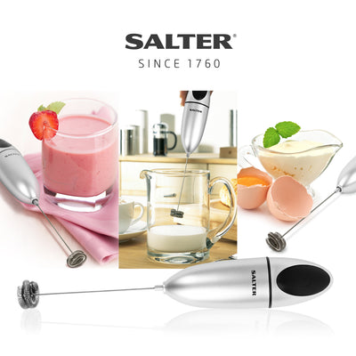Salter 546 SFEU16 Handheld Electronic Milk Frother silver