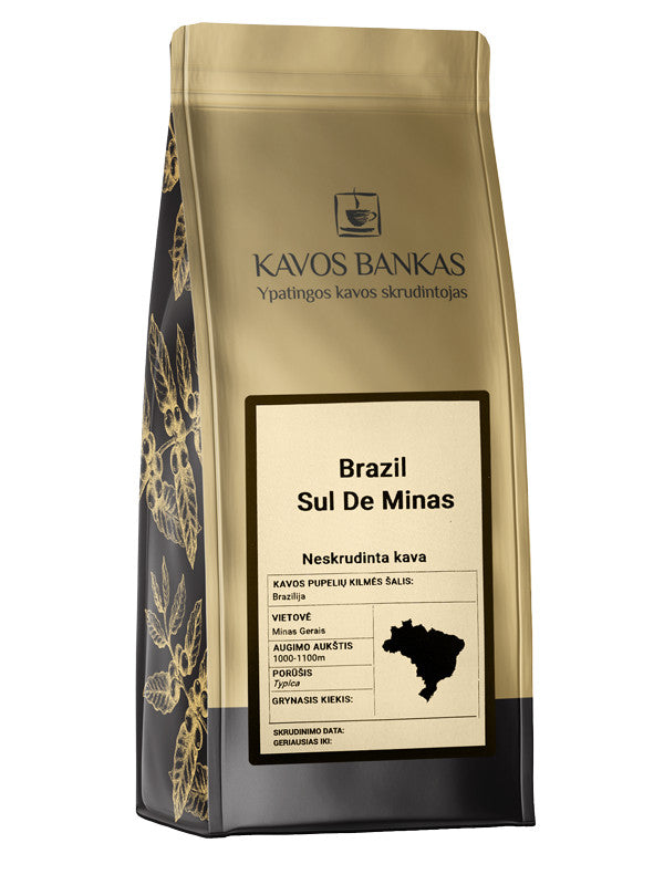 Kavos Bankas Brazil Sul de Minas žalia kava 250 g