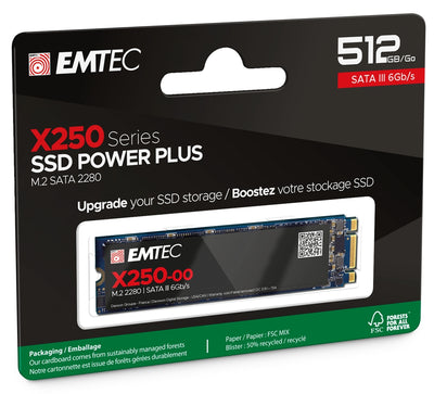Emtec SSD M2 Sata X250 512GB Power Plus