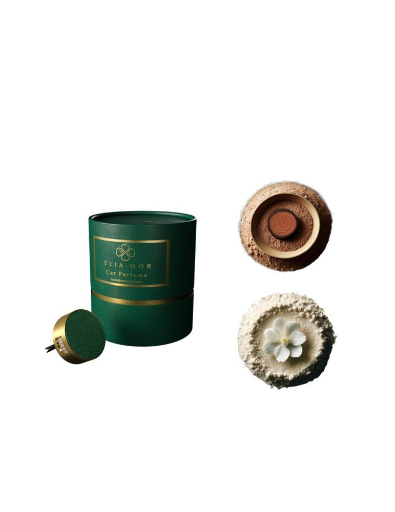 ELIA MOR automobilio kvapas + 2 vnt kvapnių plokštelių „Main Set Sandalwood Jasmine“