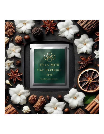 ELIA MOR automobilio kvapo papildymo plokštelės 2 vnt „Sandalwood Jasmine“