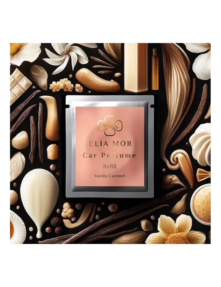 ELIA MOR automobilio kvapo papildymo plokštelės 2 vnt „Vanilla Caramel“