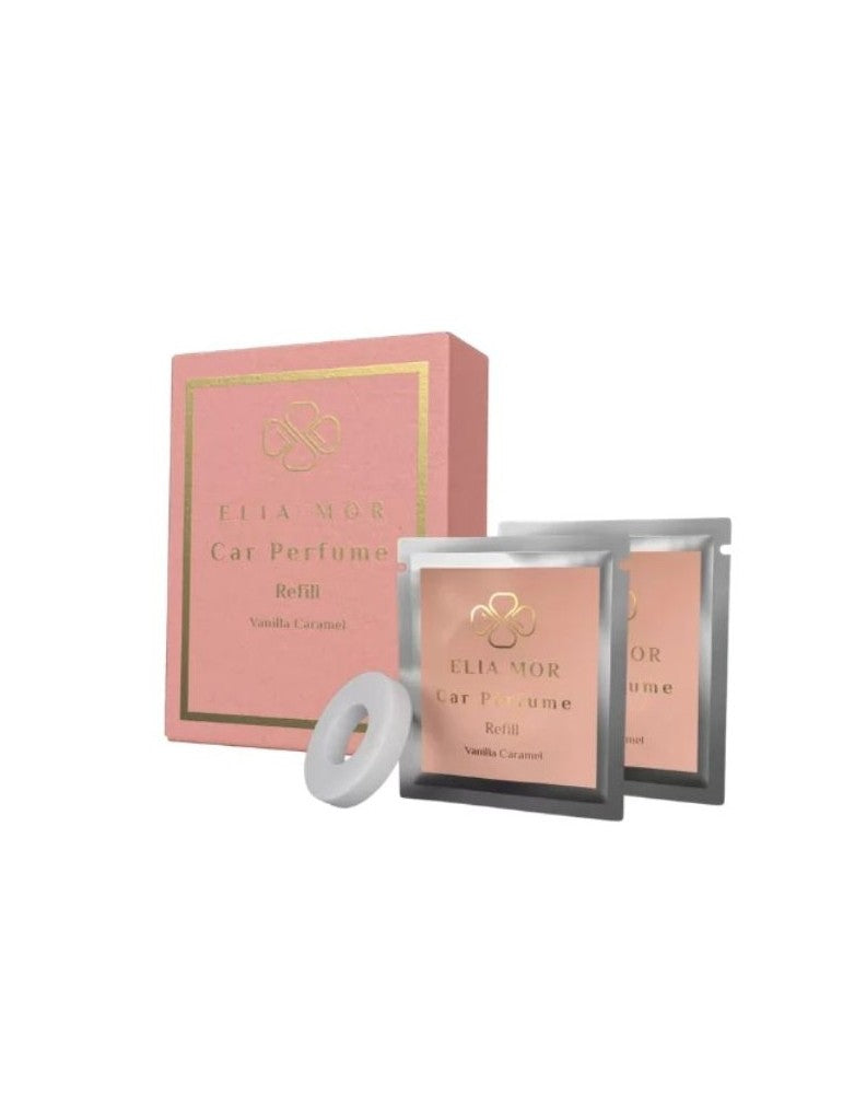 ELIA MOR automobilio kvapo papildymo plokštelės 2 vnt „Vanilla Caramel“