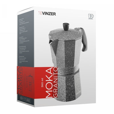 Espresso kavinukas Vinzer Moka Granito 9 puodelių 50399