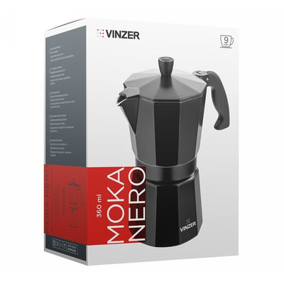 Espresso kavinukas Vinzer Moka Nero 9 puodelių 50396