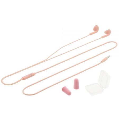 Tellur In-Ear Headset Fly, Noise Reduction Memory Foam Ear Plugs Pink