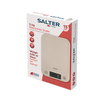 Salter 1067 TFXEU12 Digital Kitchen Scale – Cream