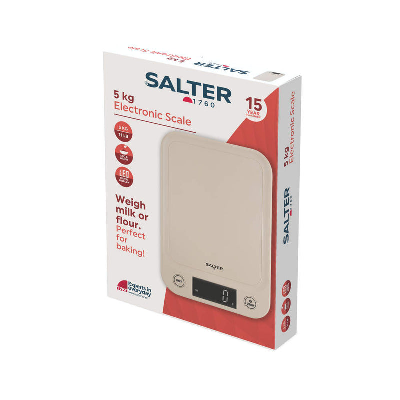 Salter 1067 TFXEU12 Digital Kitchen Scale – Cream