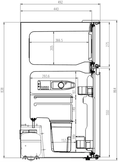Manta MM545DWH Fridge 88L White