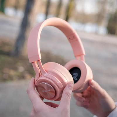 Tellur Feel Bluetooth Over-Ear Headphones Pink