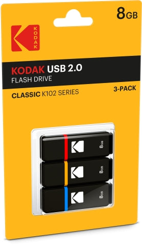 Kodak USB2.0 K100 8GB P3 EKMMD8GK102P3 (3 pcs)